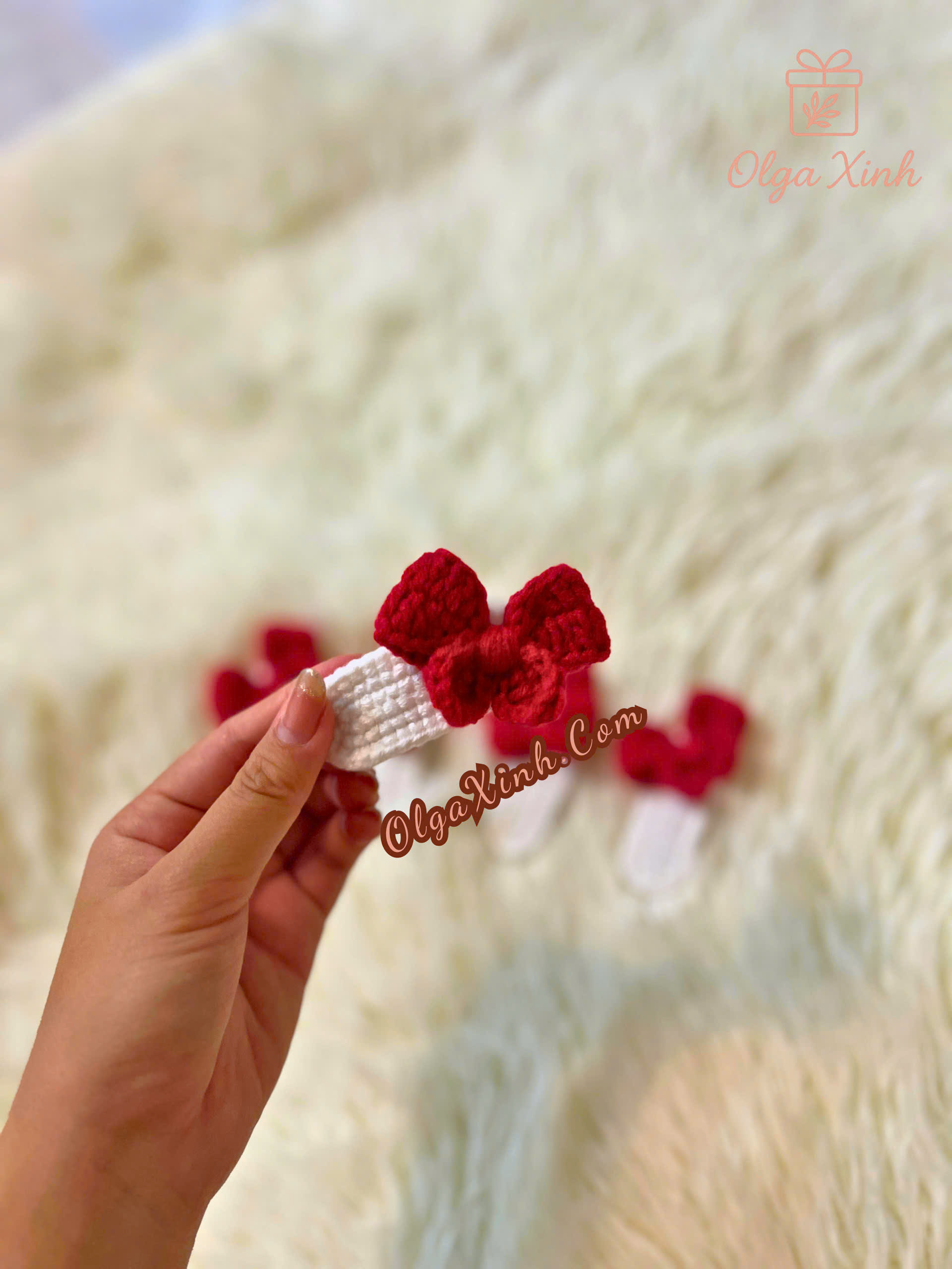 Kẹp Tóc Len Handmade
