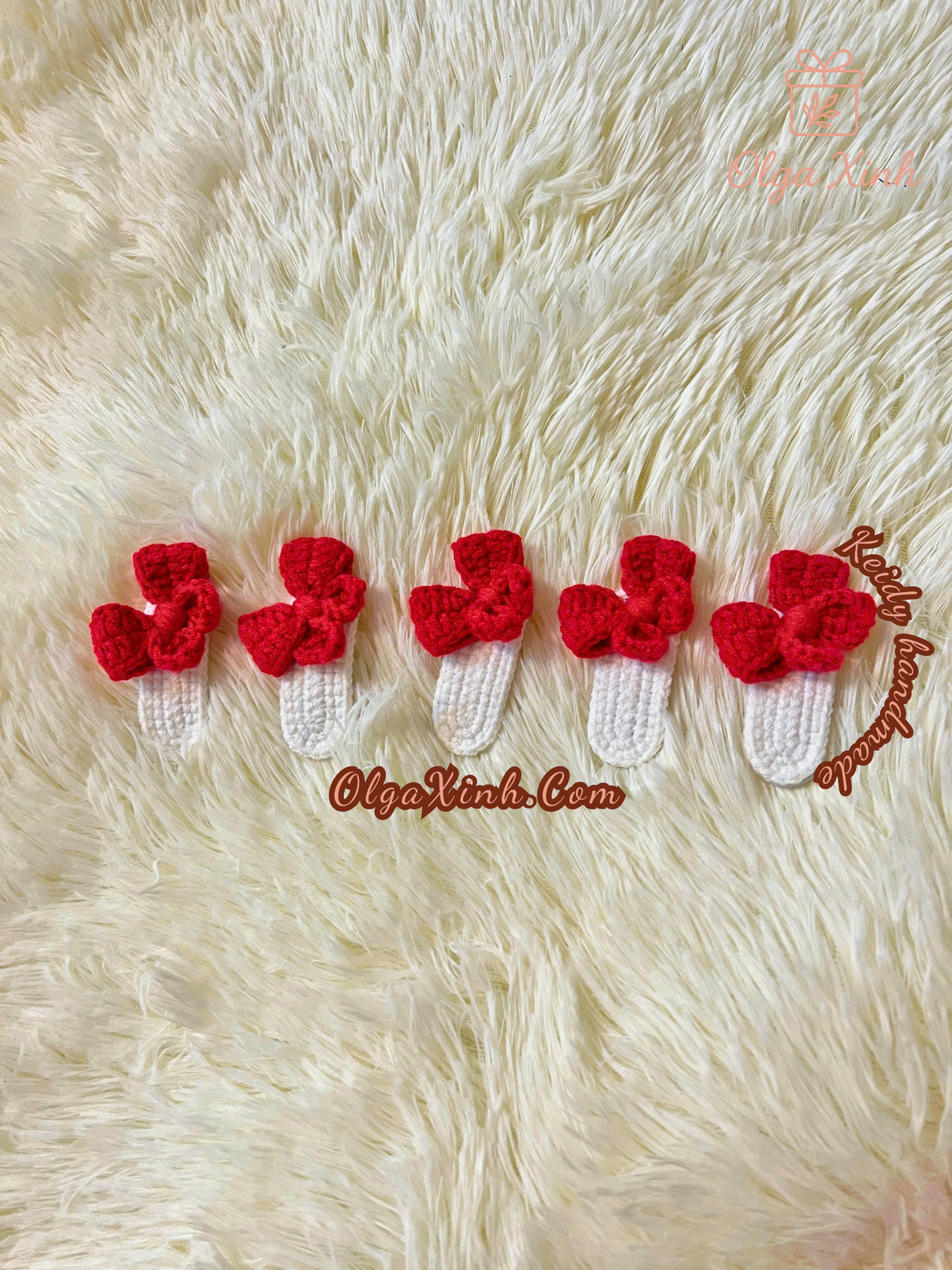 Kẹp Tóc Len Handmade